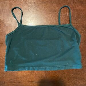 Emerald green crop top